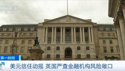 美元信任动摇，英国严查金融机构风险敞口
